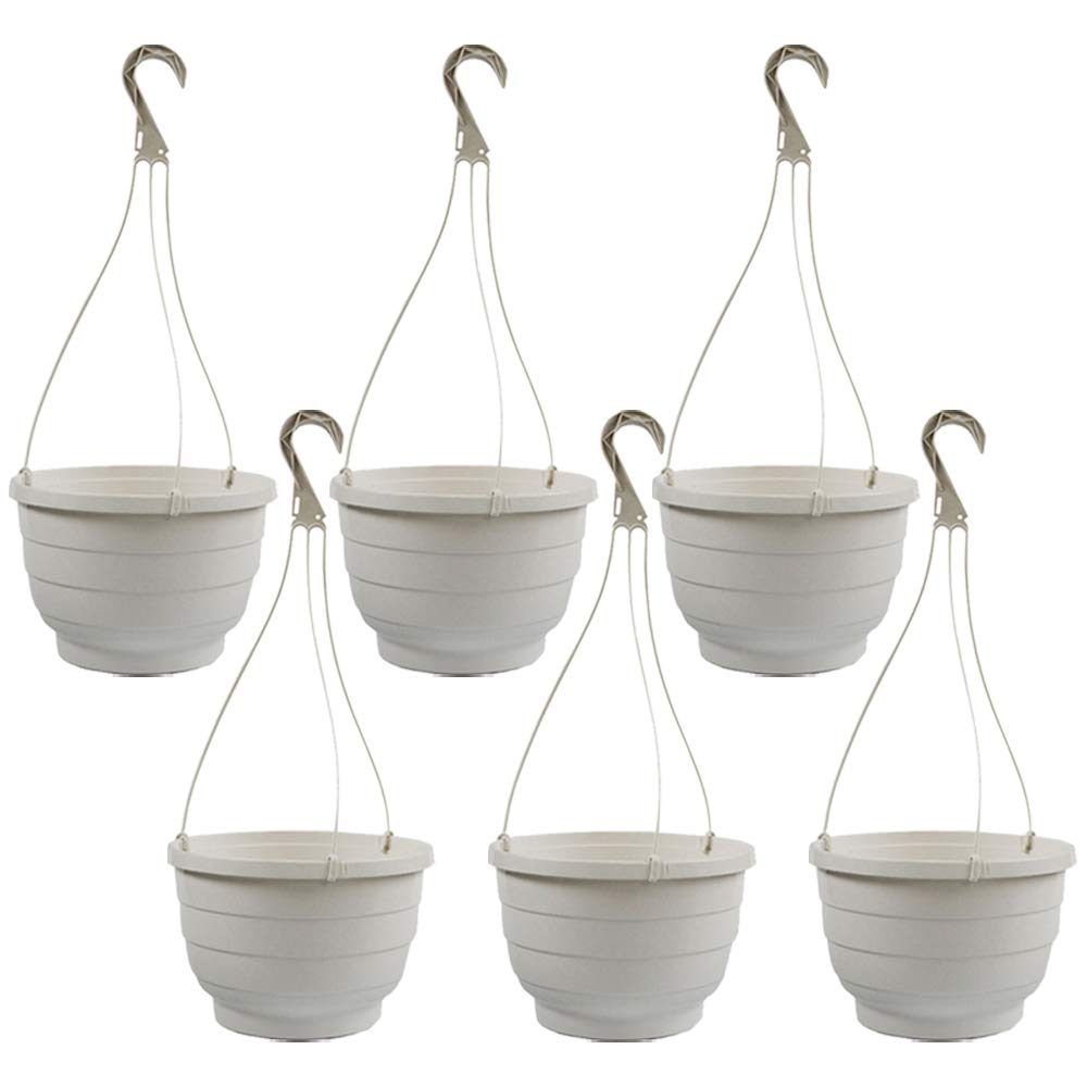 Fixtures Business & Homewares White Fixtures Hanging Basket 25Cm X 16Cm (6 Pack)
