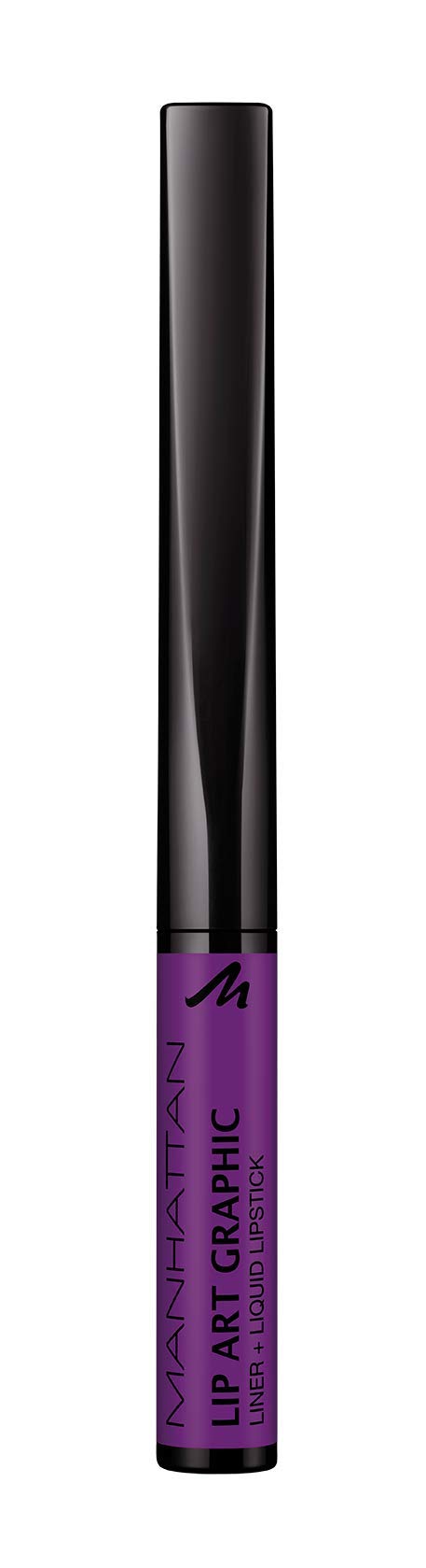 ManhattanLip Art Graphic 160 Master Piece in Purple Nourishing Lipstick for a Feminine Look, Maximum Colour Intensity and Long Hold