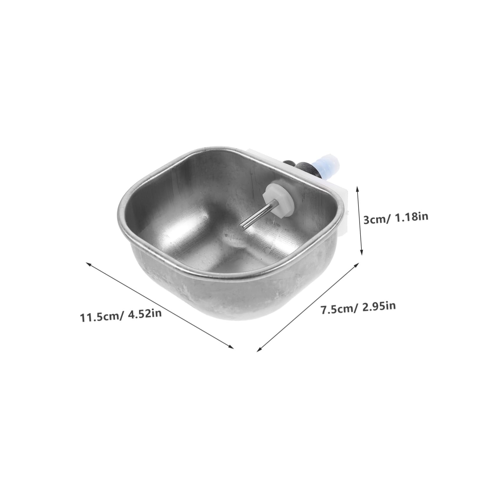 VANZACK 6pezzi Distributore Automatico Per Conigli Ciotola Inossidabile Da Facile Da Installare e Utilizzare Per Gabbie Di Piccoli Animali Domestici