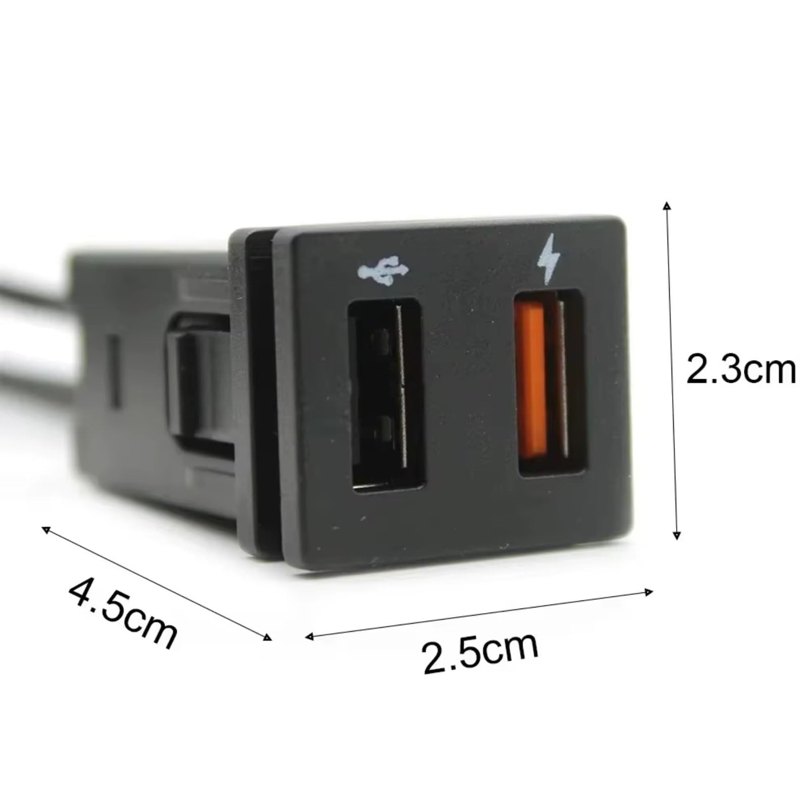 Porta USB Center Compatibile Con Toyota Corolla RAV4 2018-2021 Auto Per Caricabatterie Carica Rapida QC3.0 Adattatore Ricarica Telefono Automatico Presa USB