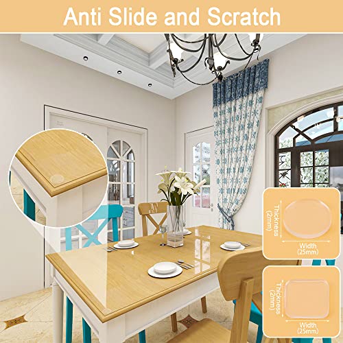 Paraurti da tavolo in vetro morbido trasparente di...