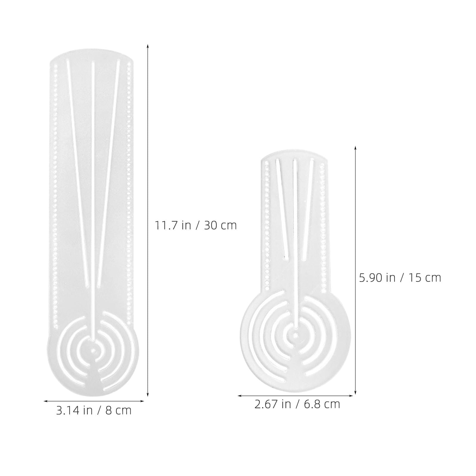 FUOYLOO Lot de 2 gabarits de dessin de mandala - Règle avec compas et rapporteur multi-angles - Outil de création de cercles pour l'art du mandala à points, idéal pour les projets de