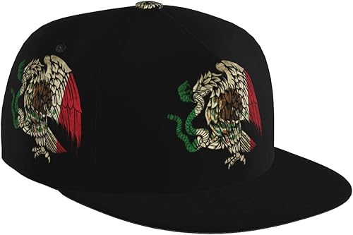 Mexican Eagle Flat Bill Sombreros para Hombres Snapback Sombreros para Hombres Gorra de camionero Gorra de béisbol Gorra de Juegos de ala ajustable