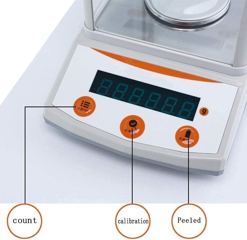 Bilancia da Cucina 300G/0.001G Bilancia per Gioielli ad Alta precisione in milligrammi, Bilancia analitica di precisione da Laboratorio Bilancia Digitale Multifunzionale per Prodotti chimici
