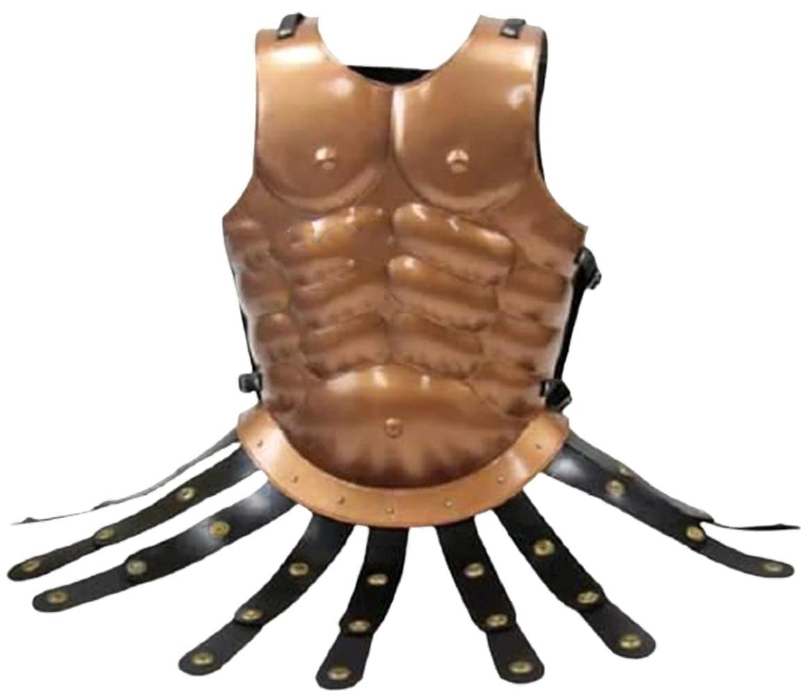 Medieval Roman Greek Muscle Body Armor Halloween Cuirass Copper Finish