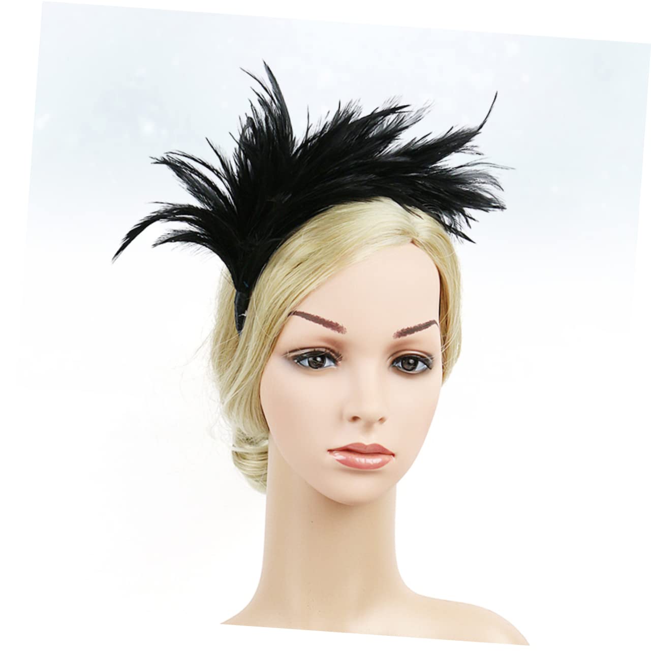 Baluue 3stücke Haarschmuck Für Bräute Eleganter Haarschmuck Mit Federn Und Für Hochzeiten Partys Und Fotoshootings Teiliges Schwarz Leicht Und Rutschfest Für Besondere Anlässe