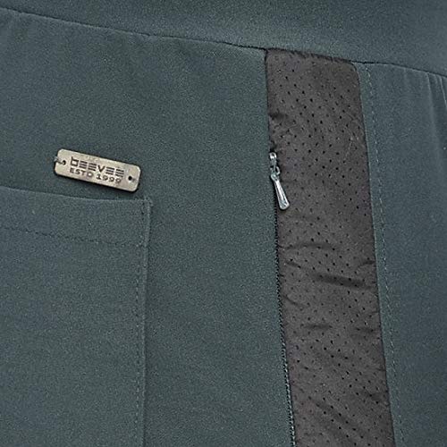 Image of BEEVEE Mens Forest Green 4way Stretch Elasticated Knits Trackpant with Drawstring.