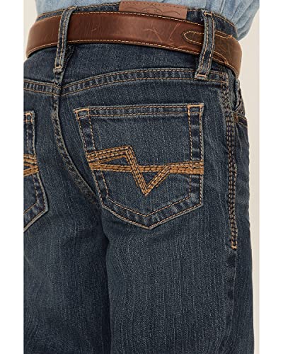 Cody James Boys' Little Saguaro Dark Wash Mid Rise Stretch Slim Bootcut Jeans - Cbsp20j10-Lit2
