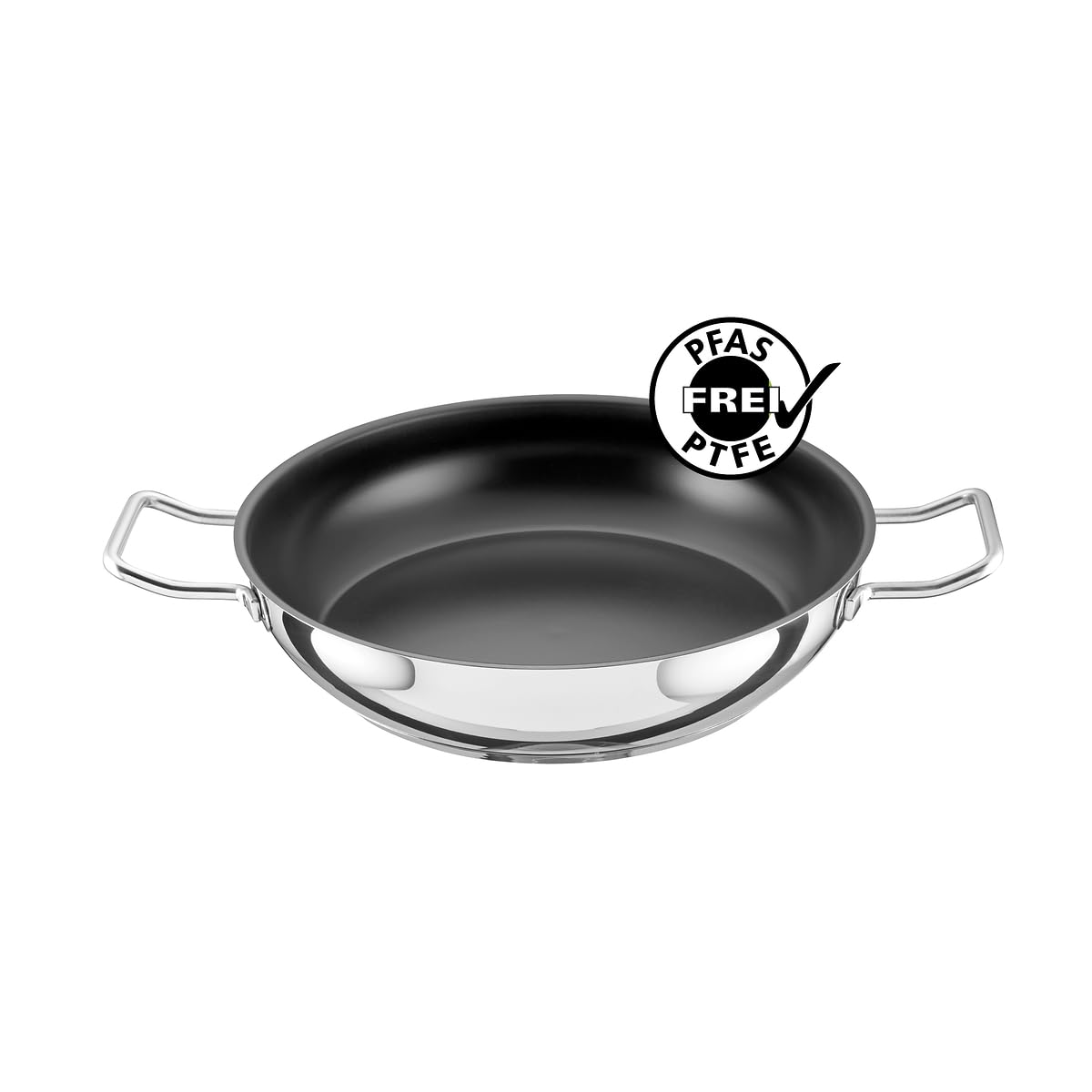 GastroSUS 163151-28 Industar Plus - Sartén honda con estructura de superficie UniverSUS (28 cm, acero inoxidable)