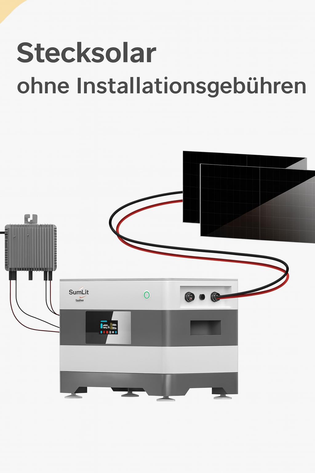 Deye Mikro Wechselrichter 800W – Wechselrichter Balkonkraftwerk + MPPT Microwechselrichter 800 Watt – IP67 wetterfest – Plug & Play Mikrowechselrichter 800W für PV Anlage & Solarstrom Einspeisung