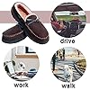 MIXIN Mens Moccasins Slippers for Men Warm Slip on Flats Shoes for Indoor Outdoor Brown Size 8 #5