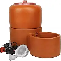 Fonte Bebedouro Pet Gato E Cães Com Vela Bomba 4Litros Cerâmica Bivolt Filtro Carvão Ambiente Residencial Bebedouro Para Gatos