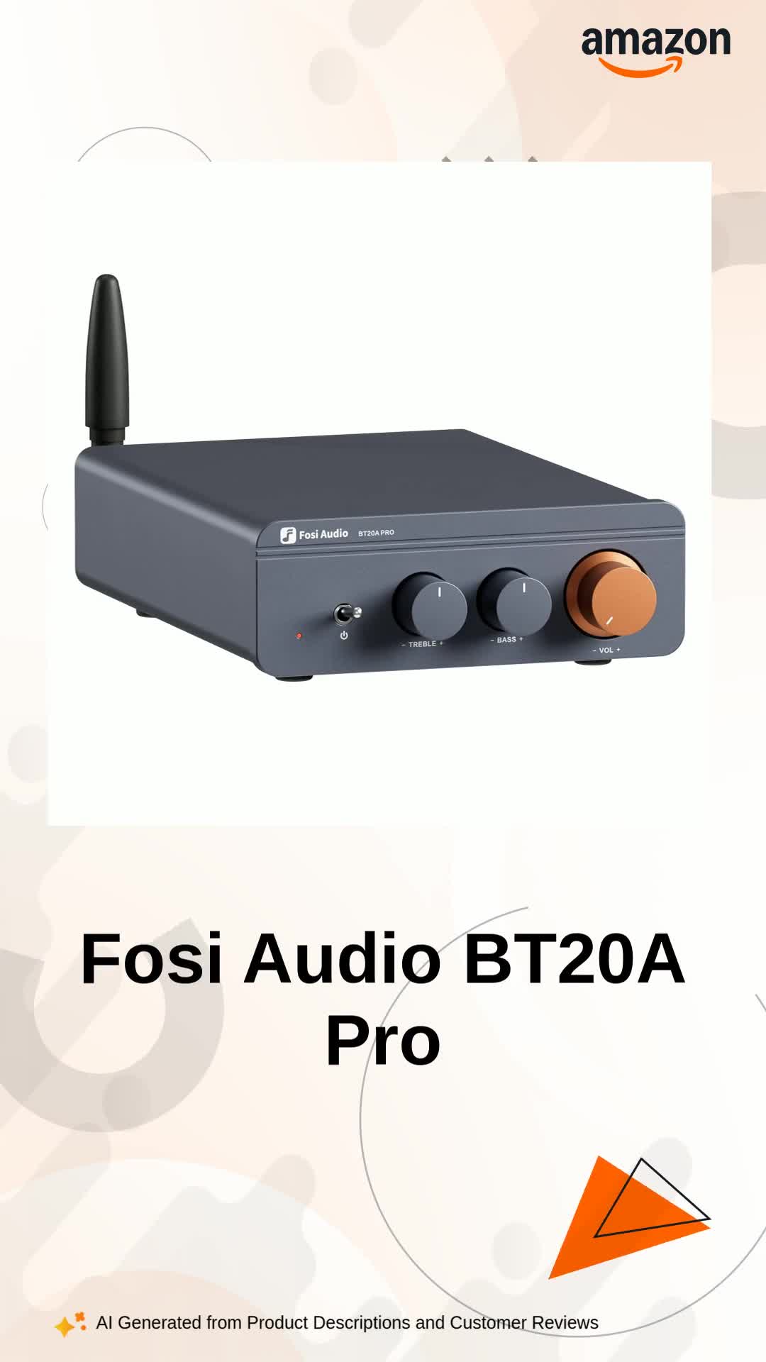 アンプ Fosi Audio BT20A Pro Fosi Audio BT20A Pro Amplificateur Audio Mini Ampli HiFi Bluetooth