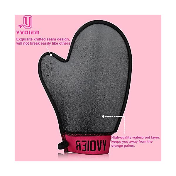 YVOIER-Self-Tanner-Mitt-Applicator-Elastic-Wrist-Plus-Thumb-Tanning-Mitten-Self-Tan-Mitt-Velvet-Self-Tanning-Mitts-Self-Tanner-Applicator-Self-Tanning-Gloves-Sunless-Tanner-Mitt YVOIER Self Tanner Mitt Applicator - Elastic Wrist Plus Thumb Tanning Mitten Self Tan Mitt Velvet Self Tanning Mitts Self Tanner Applicator Self Tanning Gloves Sunless Tanner Mitt