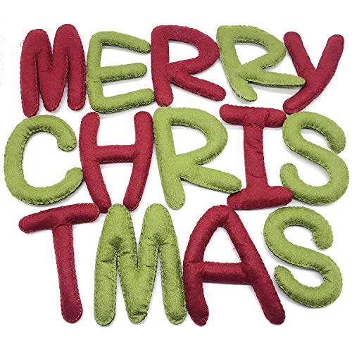 Wool Felt Merry Christmas Letters Photography Backdrops Props Infant Newborn Baby Photo Shoot Xmas Props