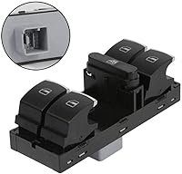 Vista 5 de Interruptor de ventana eléctrica Master Driver 5ND959857 1K4959857B 5K4959857 delantero izquierdo compatible con VW Volkswagen CC Golf Jetta Passat