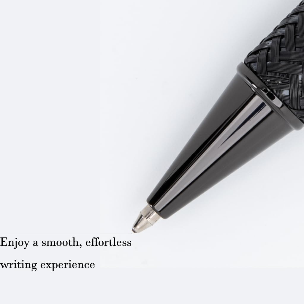 Monteverde USA Innova Formula M Luxury - Penna a sfera con finitura in carbonio nero - Inchiostro gel blu liscio - Design moderno - Penna Parker ricaricabile
