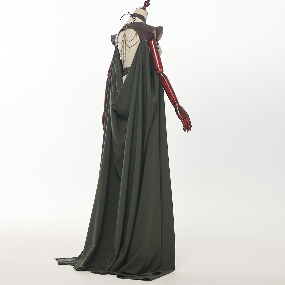 Cape pour femme pour elfe, cape médiévale pleine longueur, cape de fée à épaules dénudées, capelet, costume de costumade