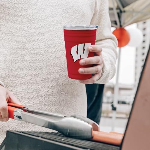 Image of Logo Brands NCAA 22 oz Stainless Steel Tailgate Cup -Double Wall Vacuum-Sealed Durable For Hot & Cold Drinks, Perfect for Gameday & Tailgating