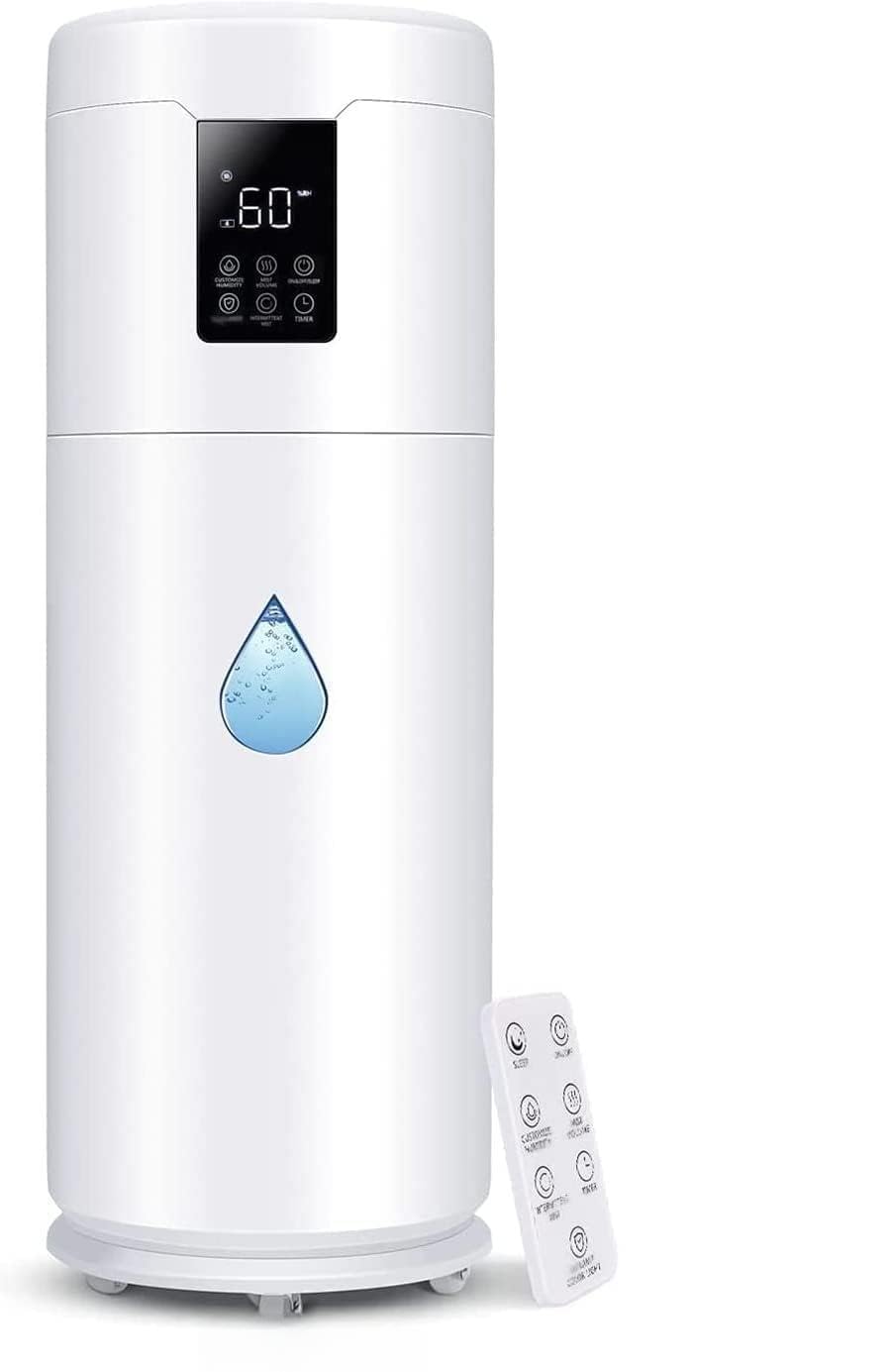 Humidifiers for Large Room Home Bedroom 2000 sq.ft. 17L/4.5Gal Large Humidifier with Extension Tube & 4 Speed Mist,Top Fill Wholehouse Humidifier with 360°Nozzle for Plant Office Commercial Greenhouse