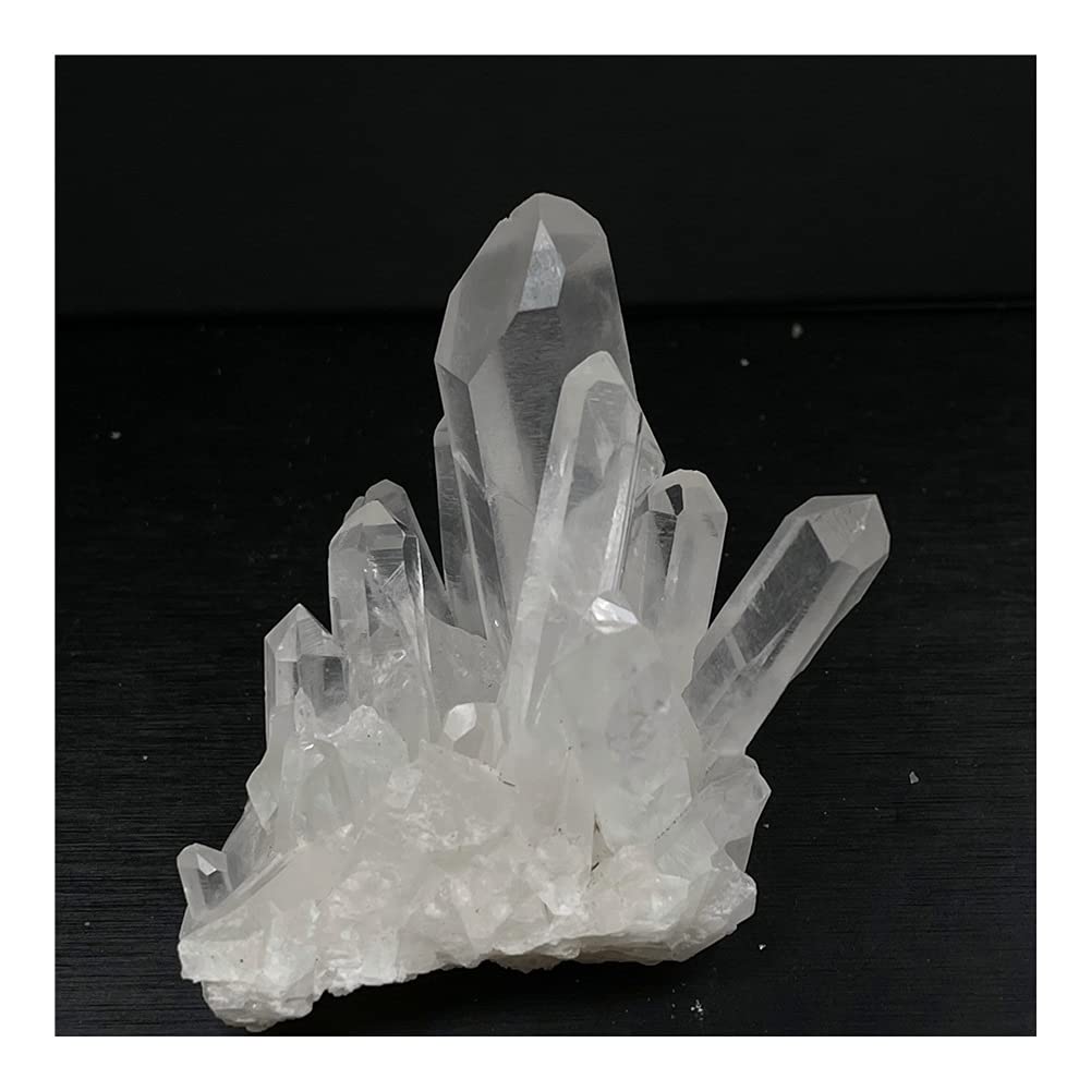 Salud y hogar Adornos de energía de racimo cristalino Blanco Natural Decoración de espécimen minerales (Size : 161-200G)
