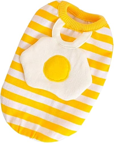 Balacoo Chaleco al aire libre Disfraz de huevo Ropa para mascotas Ropa para perros Chaleco con patrón de huevo Chaleco para mascotas al aire libre