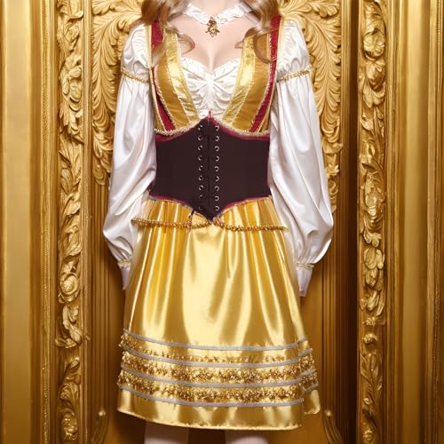 Women's Faux Leather Corset Belt Vintage Stretch Cinch Belt Wide Steampunk Waist Corset Pirate Belt2