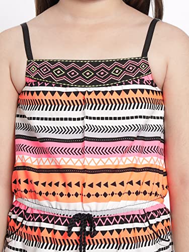 Image of Nautinati Girls Strappy Colourful Jumpsuit | Age 4-8 Years