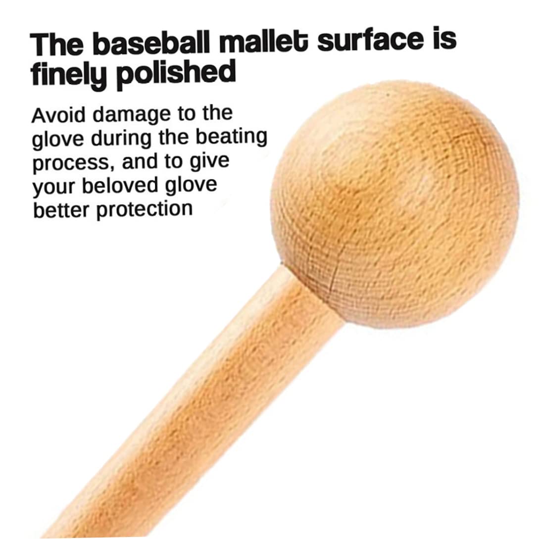 Glove de Baseball Mallet Baseball Mallet Gant en Bois Lourd pour Accessoire 31x6,8 cm, Gants mitains