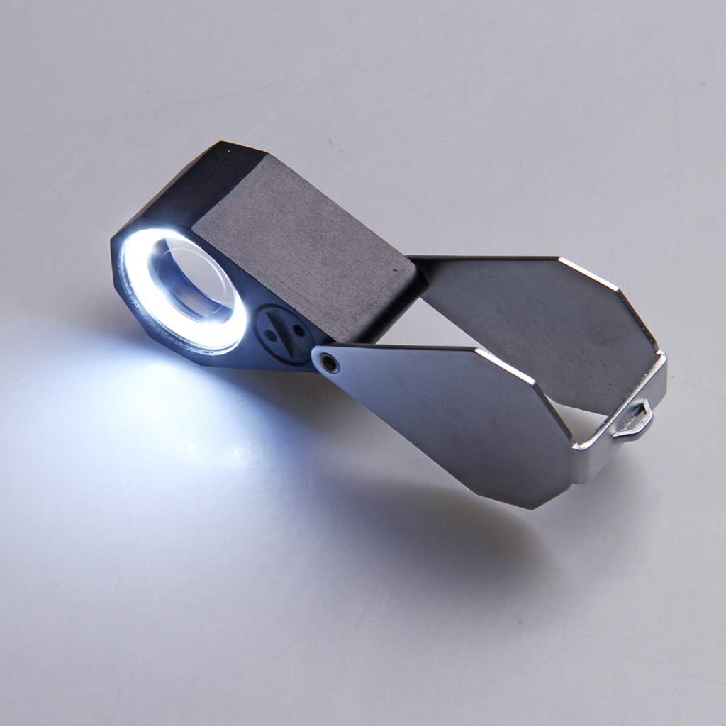 Lenti di ingrandimento, Lenti di ingrandimento per Hobby educativi, Lente d'Ingrandimento 10X, 20X, 30X, Lente d'Ingrandimento con Luce a LED, Lente d'Ingrandimento con