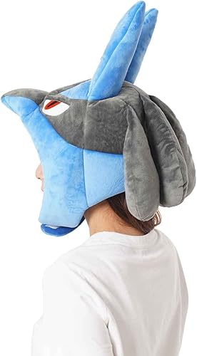 Miniatura 6 de SAZAC Sombrero Kigurumi - Pokemon - Lucario - Gorro acogedor para disfraz - Tamaño adulto