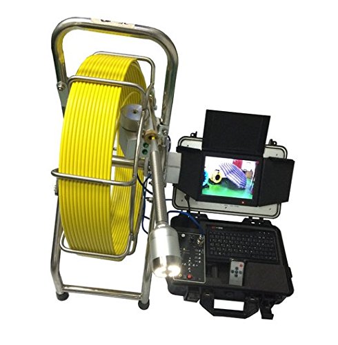GOWE CCTV Tool Camera Push Rod Sewer Camera with 60m Cable Locator 512hz Transmitter Sensor Size:1/4";Horizontal Resolution:700TVL; Signal System;NTSC