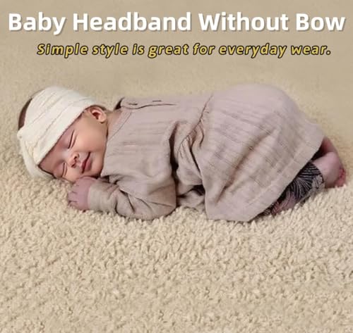 Belsen Baby Girls Hair Headband Knotted Wide Stretch Non-Slip Elastic Headband for Toddlers Kids Nylon Hair Accessories (Hot Pink, One Size)4