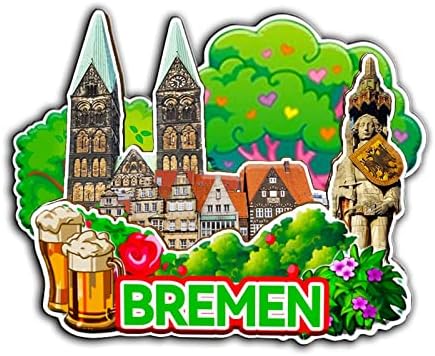 Bremen Germany Germany Magnet Fridge Magnet Wooden 3D Landmarks Travel Collectible Souvenirs Decoration Handmade -2500 image 5