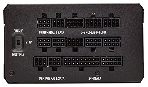 Image of Corsair HX1200 1200 Watt 80+ Platinum Fully Modular PSU /Power Supply for PC - CP-9020140-UK (Black)