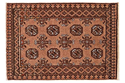 Tapis afghan multicolore géométrique Aqcha tissé main 80x120 - 2