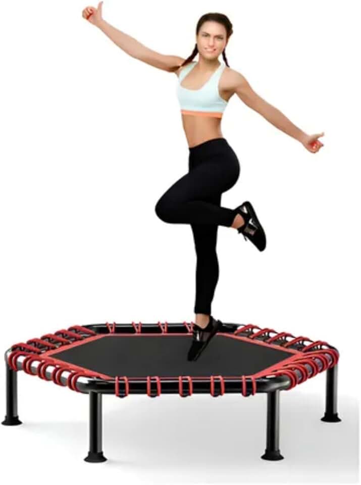 NOVEVE Jump Cama Elastica Academia Profissional Trampolim 250kg Rosa