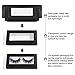 SiSiMu 40 Pieces Lash Packaging Wholesale Containers 20 Pieces Empty Lash Boxes Eyelashes Box Glitter Paper Boxes Soft Paper Lash Case Storage with 20pcs Disposable Mascara Wands(Black)