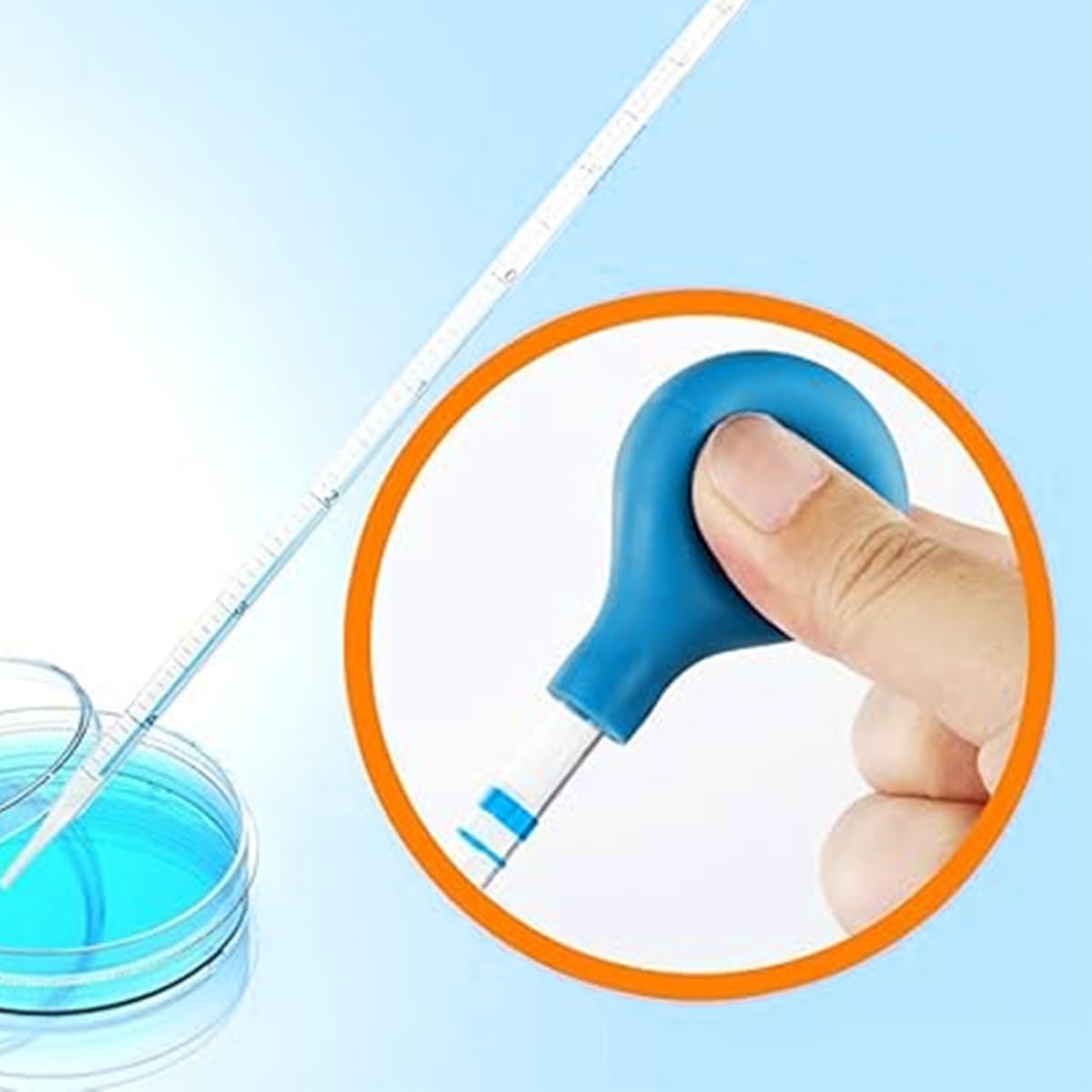 5 Stück Saugbälle aus Naturkautschuk für Laborpipetten, zum Messen von Röhrchen, Tropfern, Flüssigkeitstransfer in chemischen Laboren