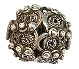 Filigrankugel Anhänger antik Silber jüdisch jemenitisch Unikat 13,9 x 16,2 mm AntikJemen