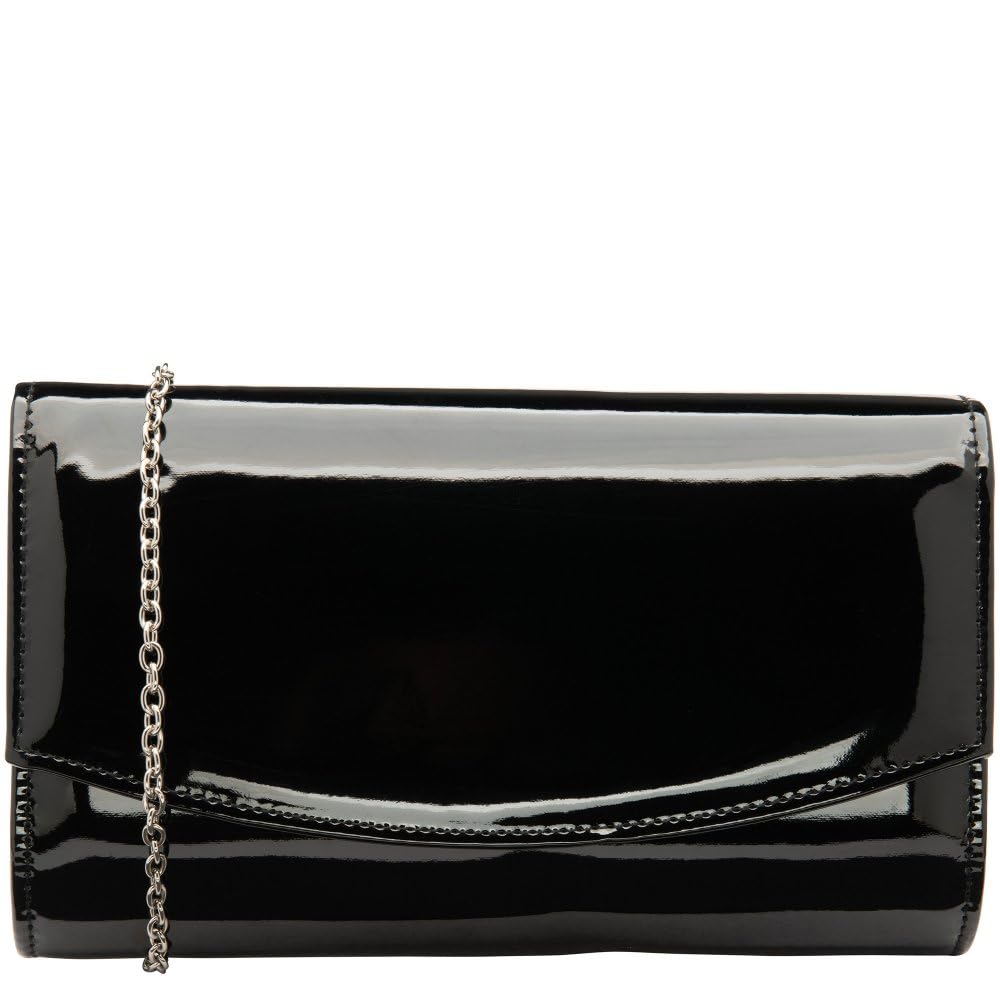 Ravel 'Ardee' Clutch Bag - Black - Envelope Style - Detachable Strap