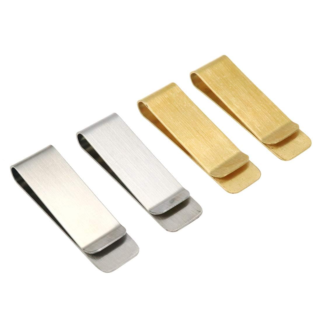 4PCS Stainless Steel Money Clip Set, Metal Cash Clip for Banknotes, Slim Credit Card Holder, Pocket Wallet Alternative for Men & Women-image-38