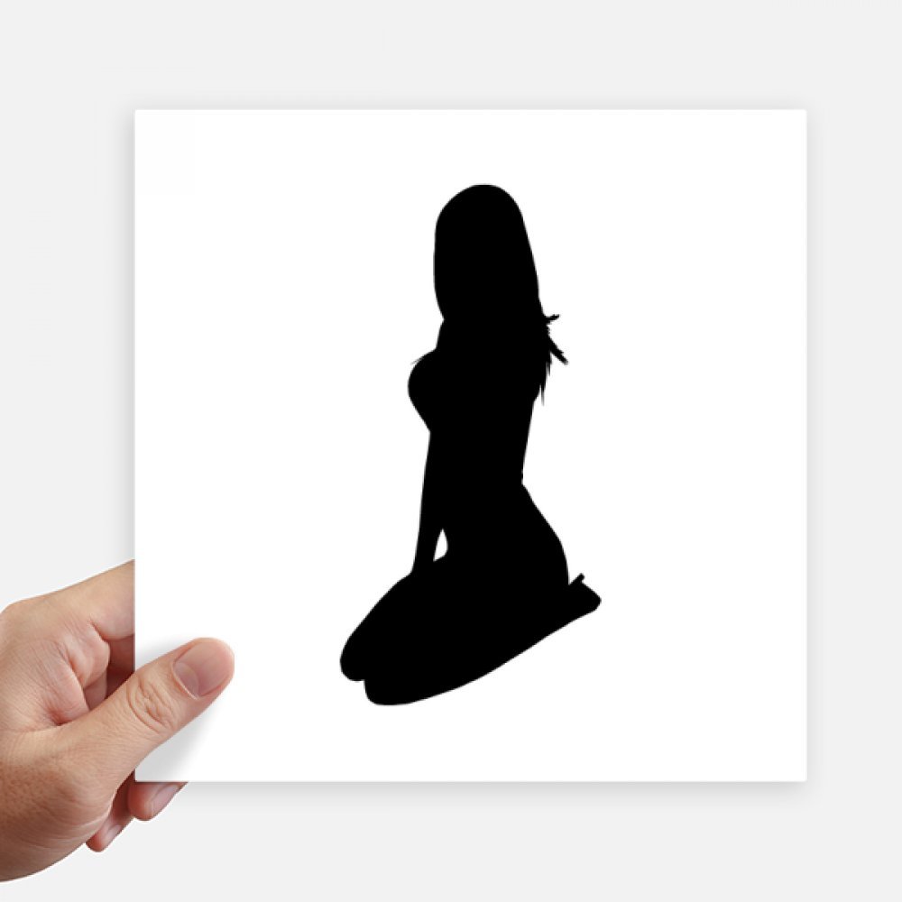 Calcomanías de mujer hermosa de 20x20 cm para decorar paredes y portátiles, kit de 4 piezas