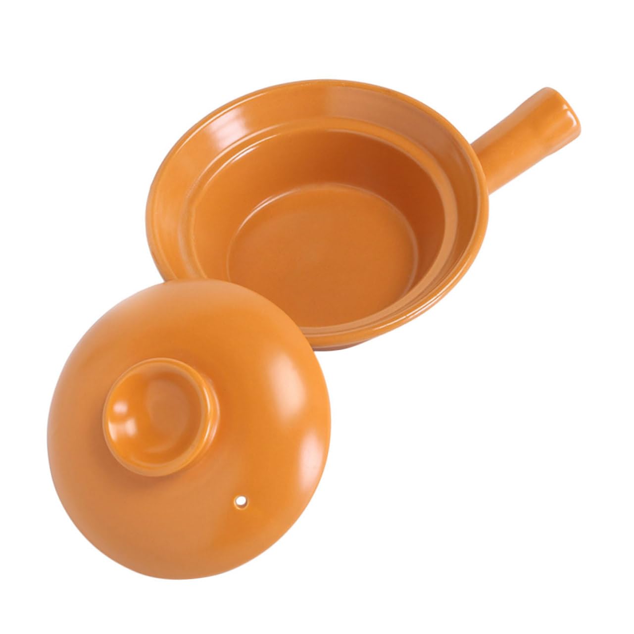 STOBAZA Olla De Cerámica Grande Con Asa Para Cocinar En Estufa Resistente Ideal Para Sopa y Alimentos Infantiles