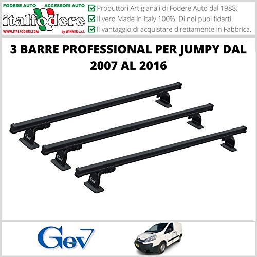 ✅ 3 Barre PROFESSIONAL SPECIFICHE per CITROEN JUMPY DAL 2007 AL 2016