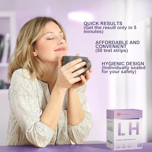 OvaMate Ovulation Test Strips (50 - Pack). 50 LH Tests Strips. Powered by The OvaMate Ovulation Calculator APP (for iOS & Android) Accurately Track Ovulation.