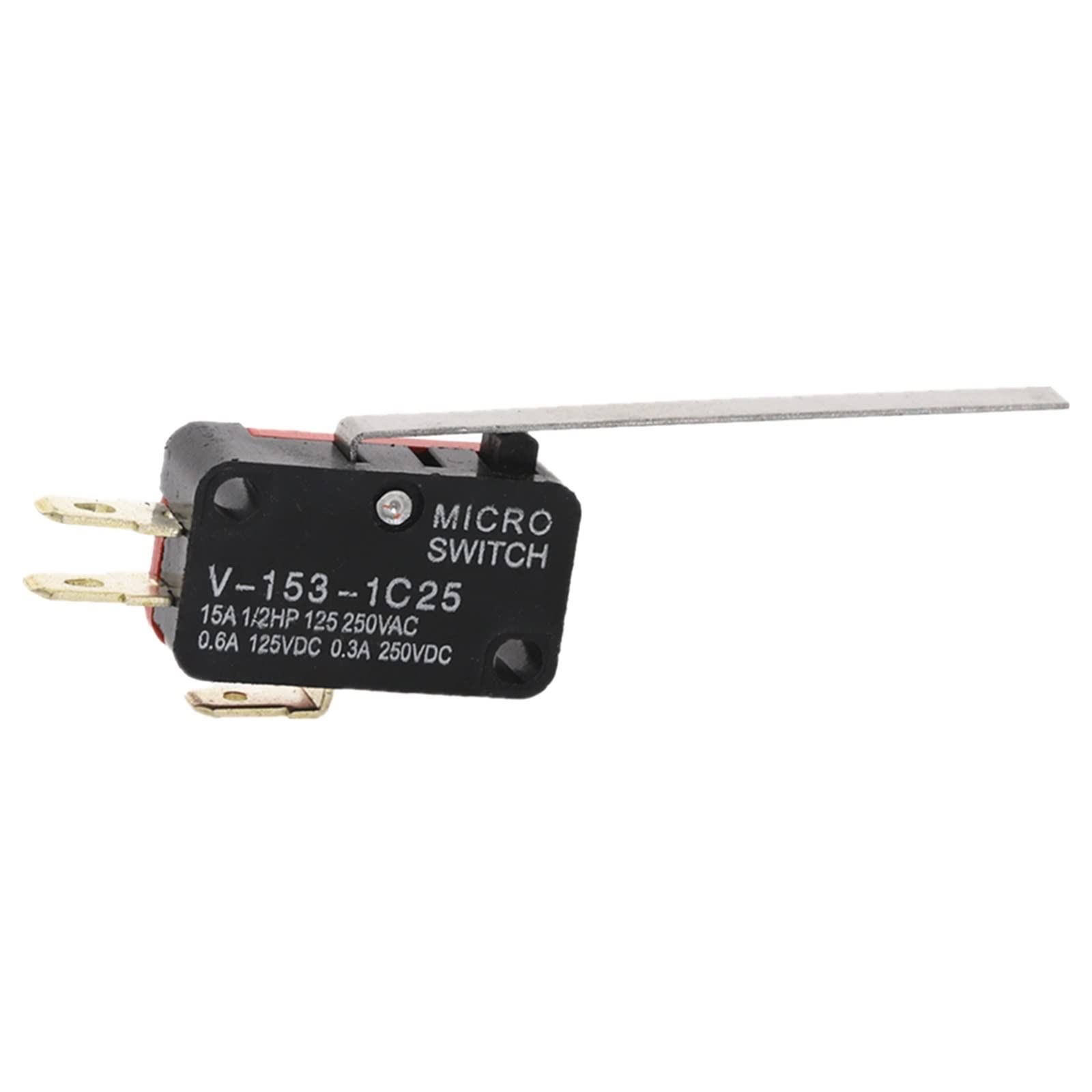 JNURGWLYH 100Pcs 27 X 16 X 10mm SPDT Micro Limit Switch 3 Terminals Momentary V-153-1C25