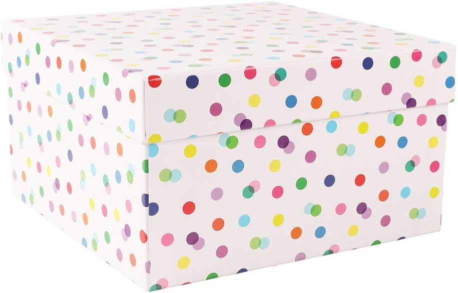 Paperchase Rainbow dots Large Gift Box