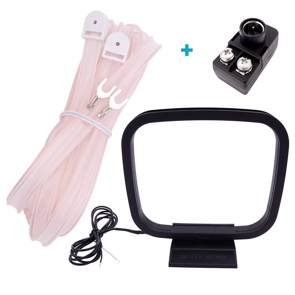 Buy Fancasee AM FM Antenna Dipole 300 Ohm FM Antenna with 300 to 75 Ohm