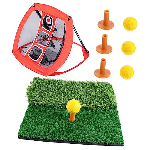Gogogmee Golf Practice Net Pad Set Indoor Training Net Sports Net Compact Design for Friends Family Colleagues